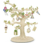 Lenox Happy Birthday Mini Tree Ornaments 12 PC Hat Crown Cake Clown Balloons NEW7