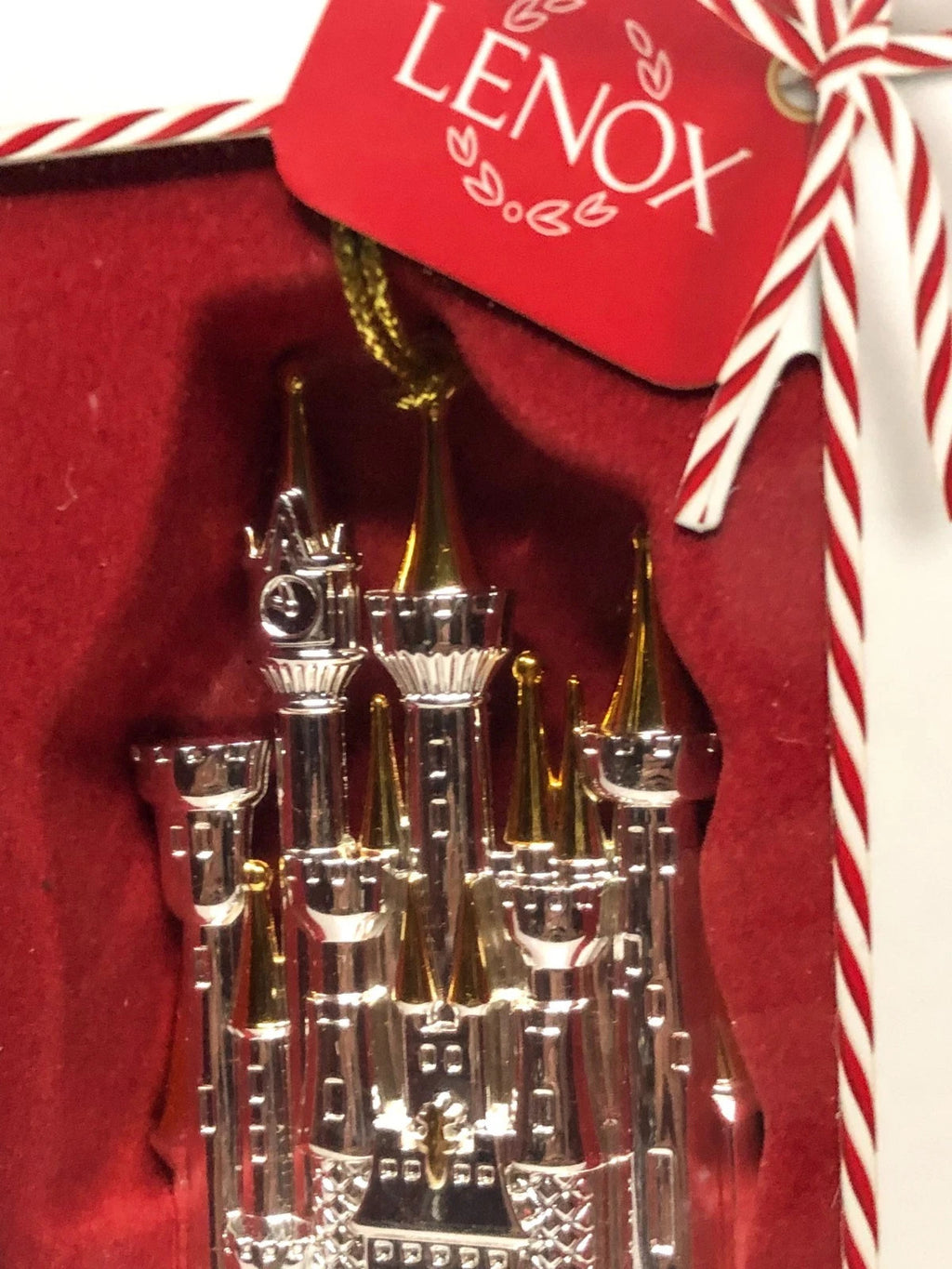Lenox Disney 2019 Princess Cinderella's Castle Ornament Silver Christmas NEW7
