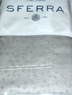 Sferra Catella Queen Duvet Euro Set 3PC Lunar Cotton Sateen Jacquard Italy NEW16