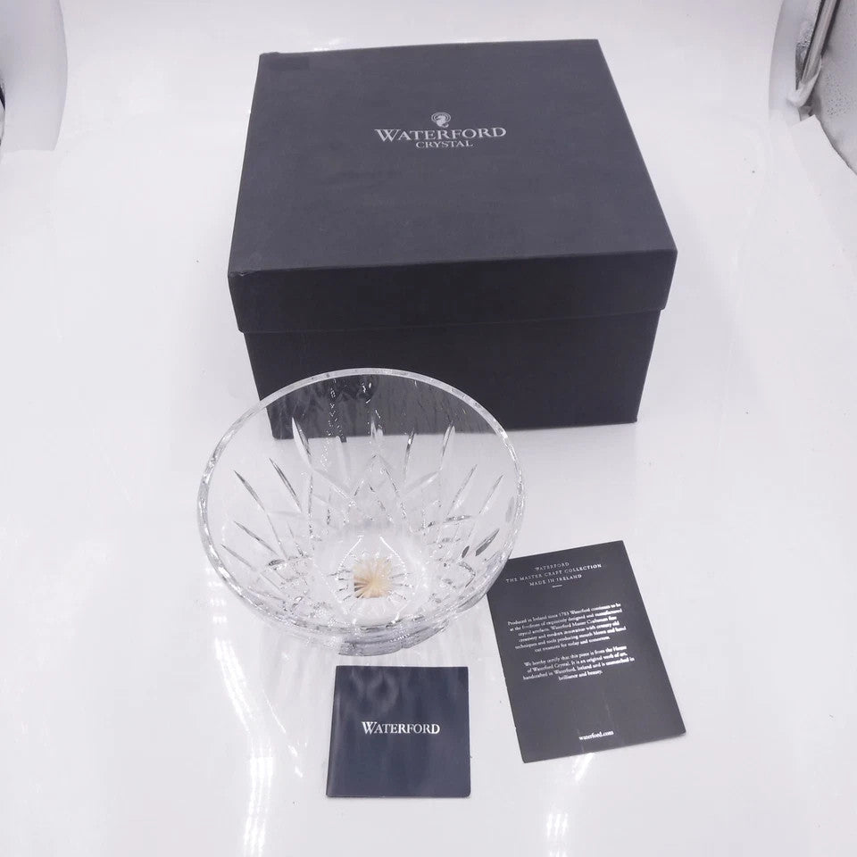 Waterford Crystal Lismore 8" Bowl Master Craft Round #1050187 Ireland NEW IN BOX8