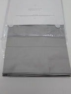 Sferra Giotto Gray Standard Pillowcases Flint Pair Solid Cotton Sateen Italy NEW2
