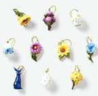 Lenox Floral Easter Spring Miniature Tree Ornaments Set 10 Bunny Egg Flowers NEW1