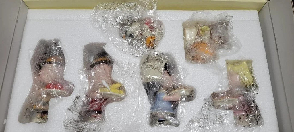 Lenox Peanuts Thanksgiving Figurines 6PC Pilgrim Dinner Snoopy Charlie Brown NEW3