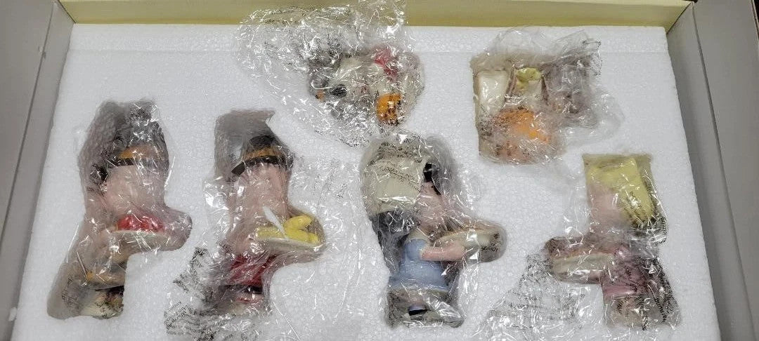 Lenox Peanuts Thanksgiving Figurines 6PC Pilgrim Dinner Snoopy Charlie Brown NEW3