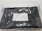 Sferra Perrio Black Twin Coverlet Solid Geometric Cotton Matelassé Portugal NEW7