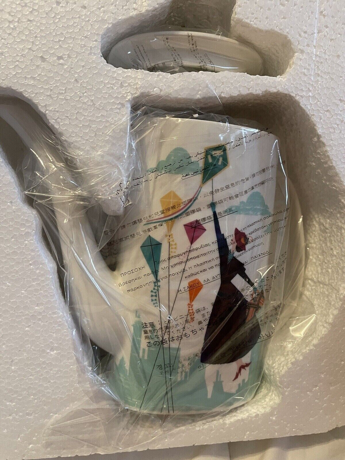 Lenox Disney Mary Poppins  Returns Teapot & Lid Kite Umbrella Penguin 1.5 QT NEW11