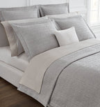 Sferra Veroli Ice Standard Sham Textured Tile Motif Cotton Matelassé Italy NEW1