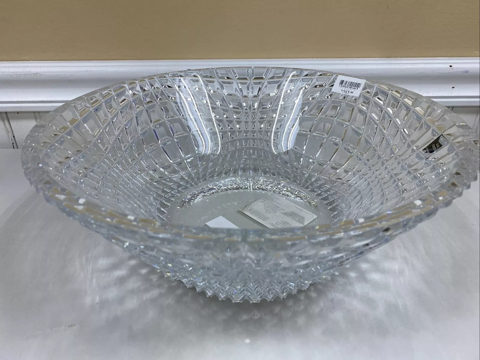 Rogaska Crystal Brilliance Centerpiece Bowl 12.5" Hand Faceted Design NEW IN BOX6