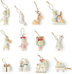 Lenox Grinch Miniature Tree Ornaments Set 12 Dr. Seuss Who Stole Christmas NEW0