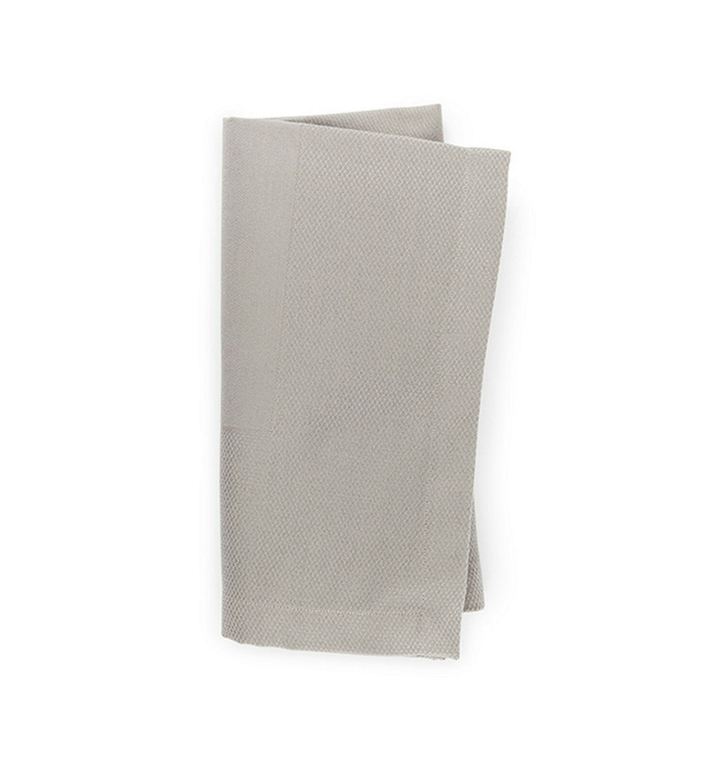 Sferra Squire Grey Tablecloth & 16 Napkins Diamond Pique 70"X126" Easy Care NEW4