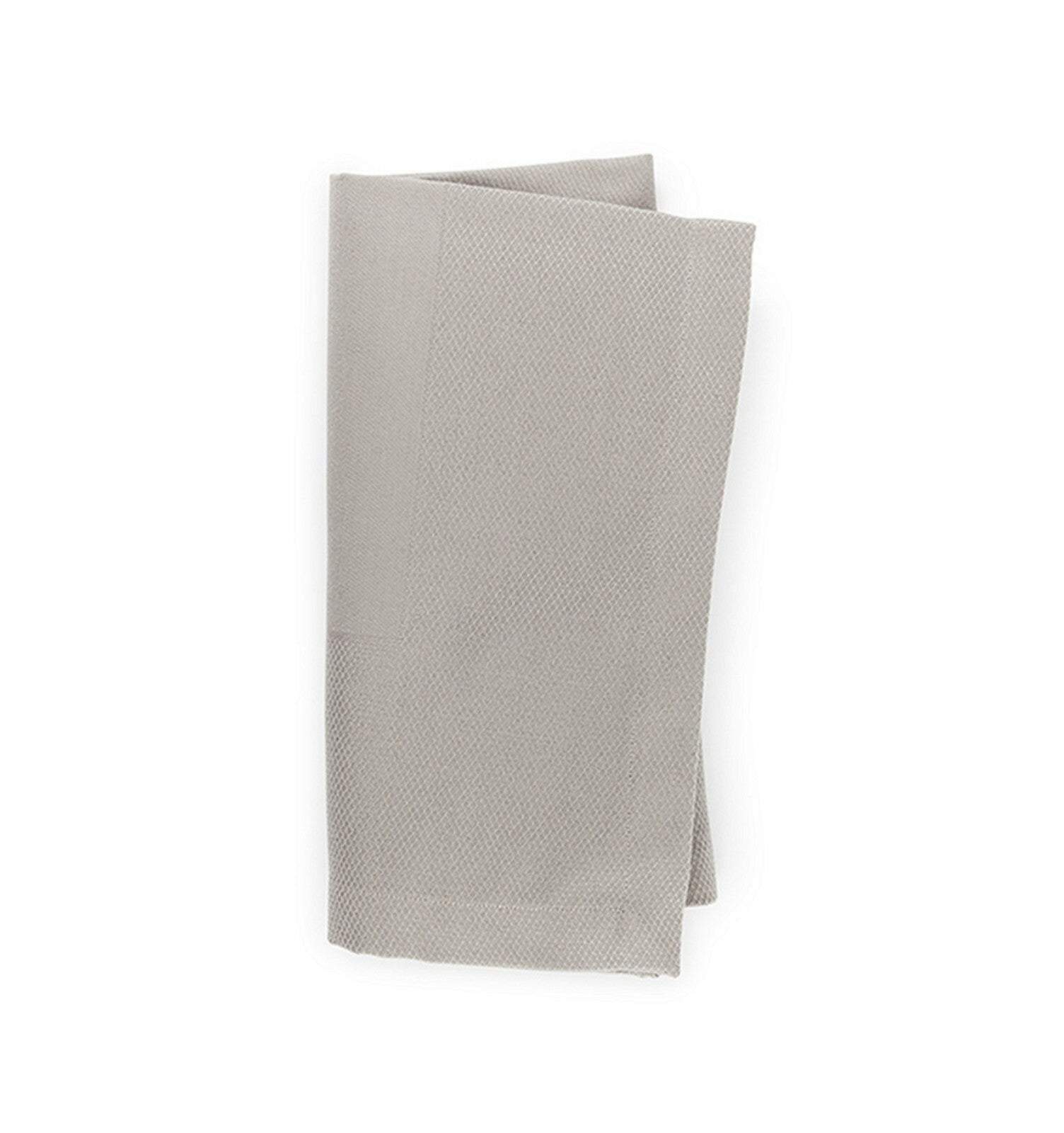Sferra Squire Grey Tablecloth & 16 Napkins Diamond Pique 70"X126" Easy Care NEW4