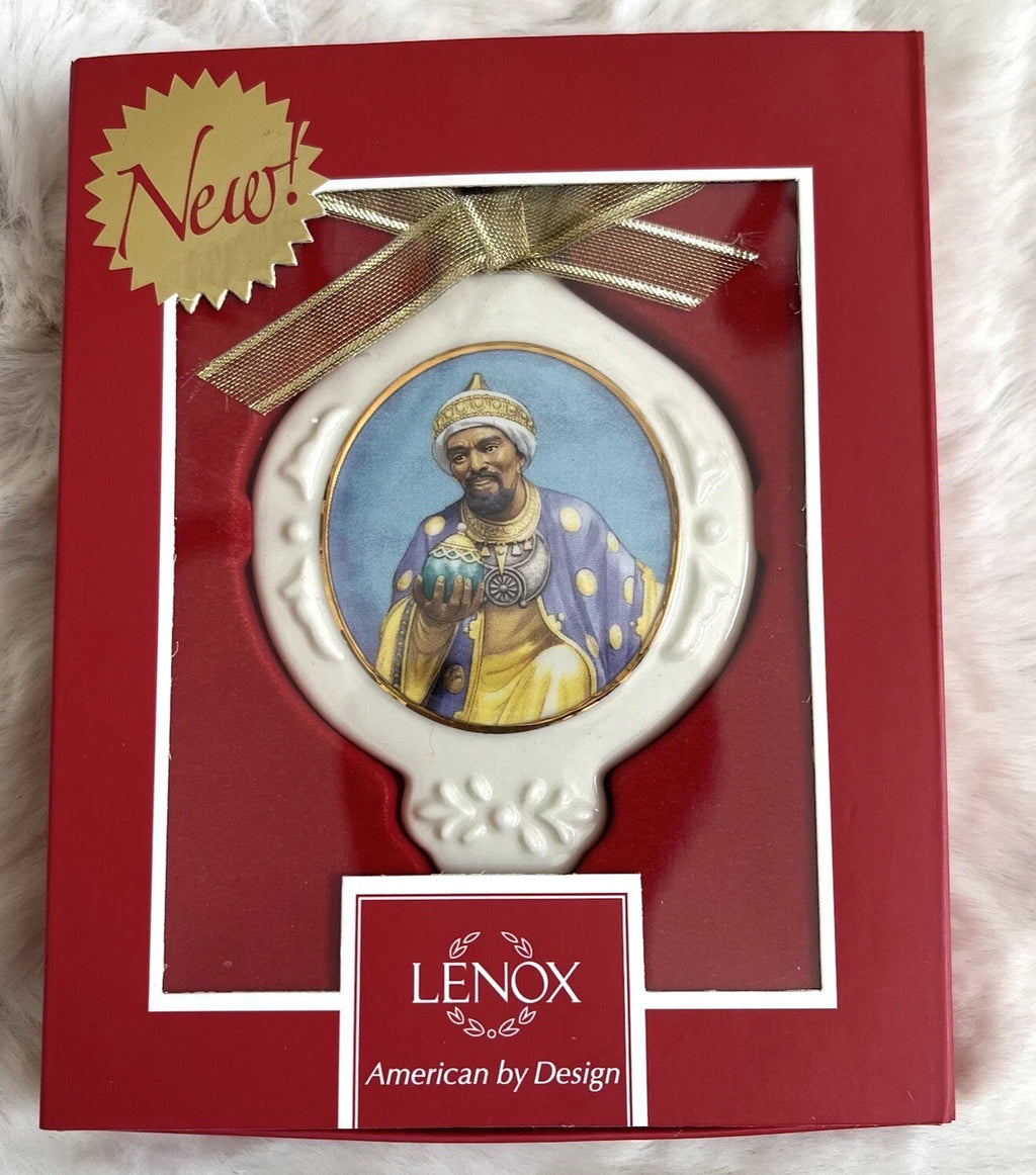 Blackshear King Gaspar Ornament Wiseman Frankincense Ebony Christmas Lenox NEW8