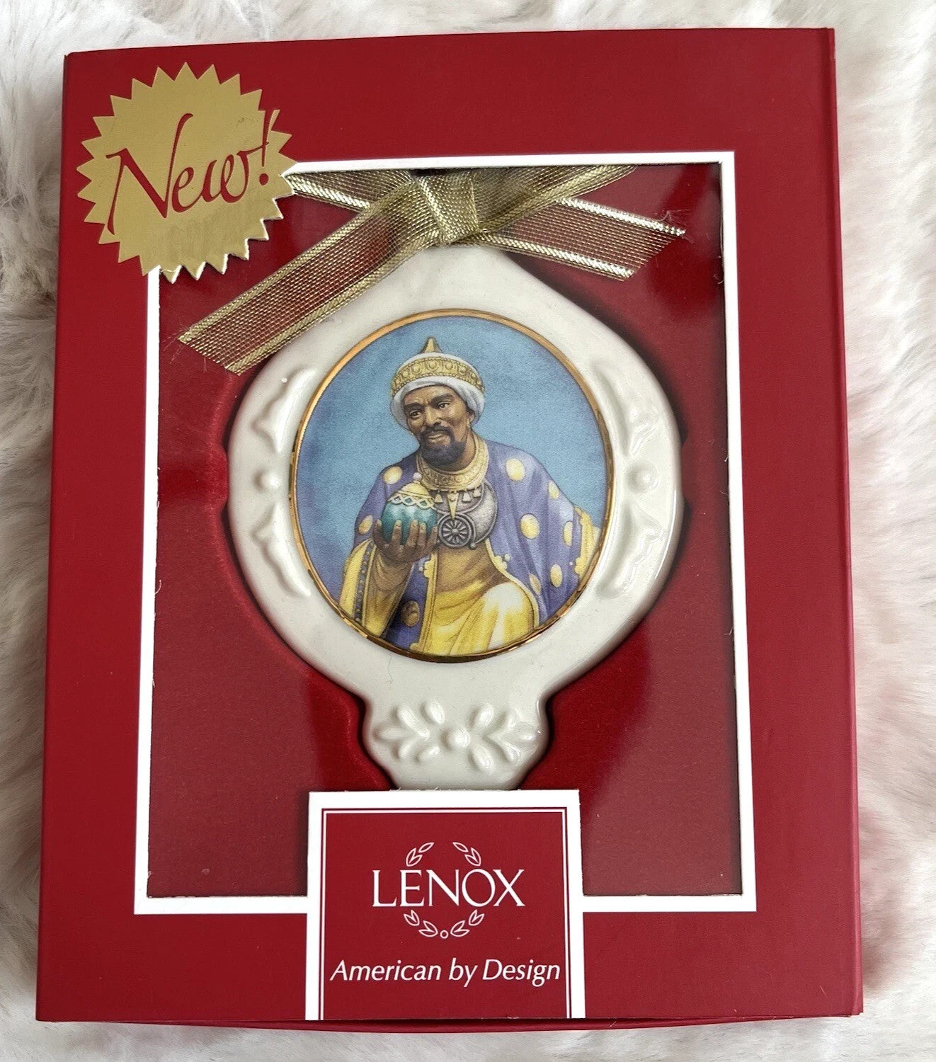 Blackshear King Gaspar Ornament Wiseman Frankincense Ebony Christmas Lenox NEW8