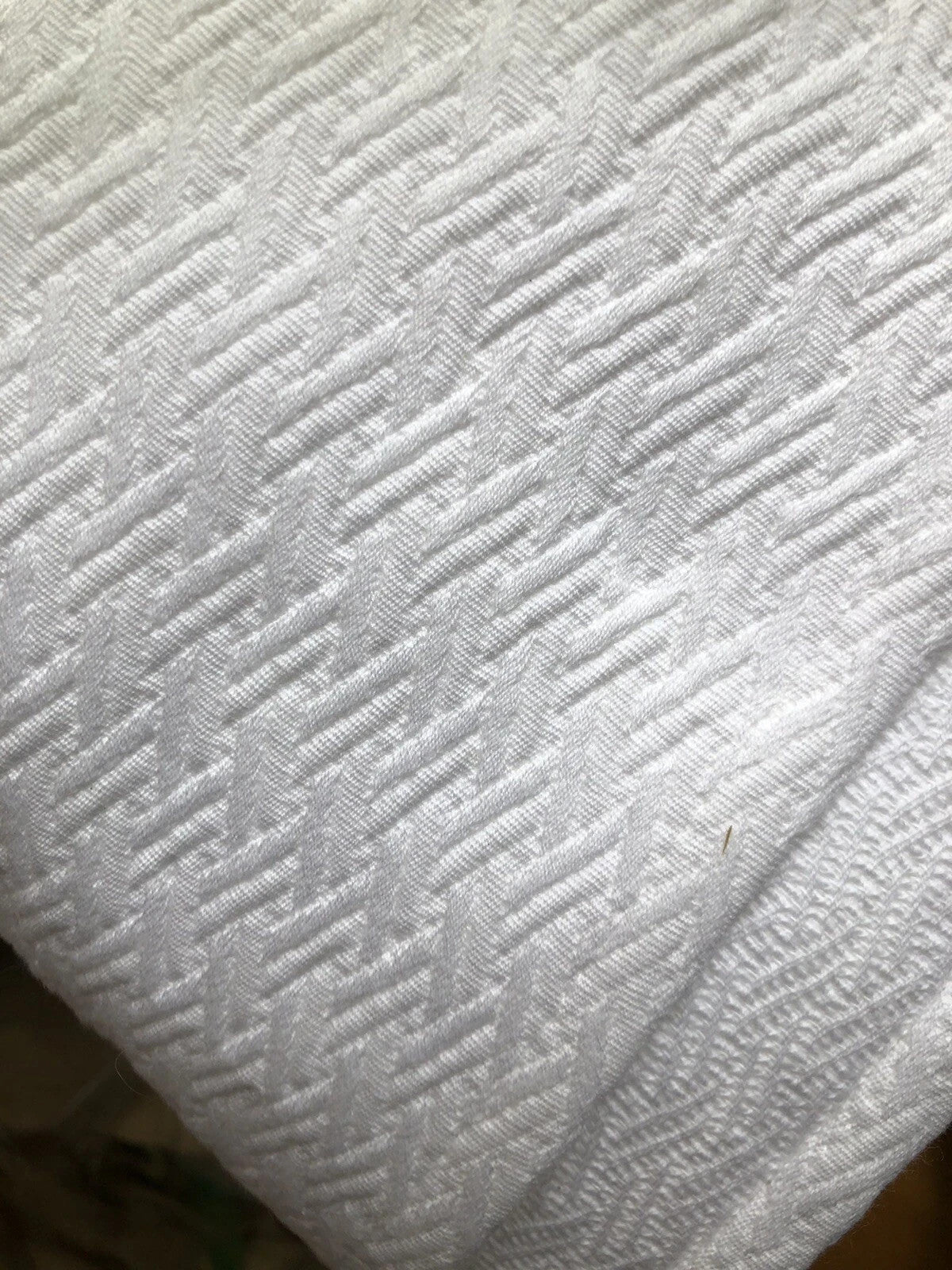 Sferra Morada White Euro Sham Solid Basket Weave 100% Cotton Matelasse Soft NEW1
