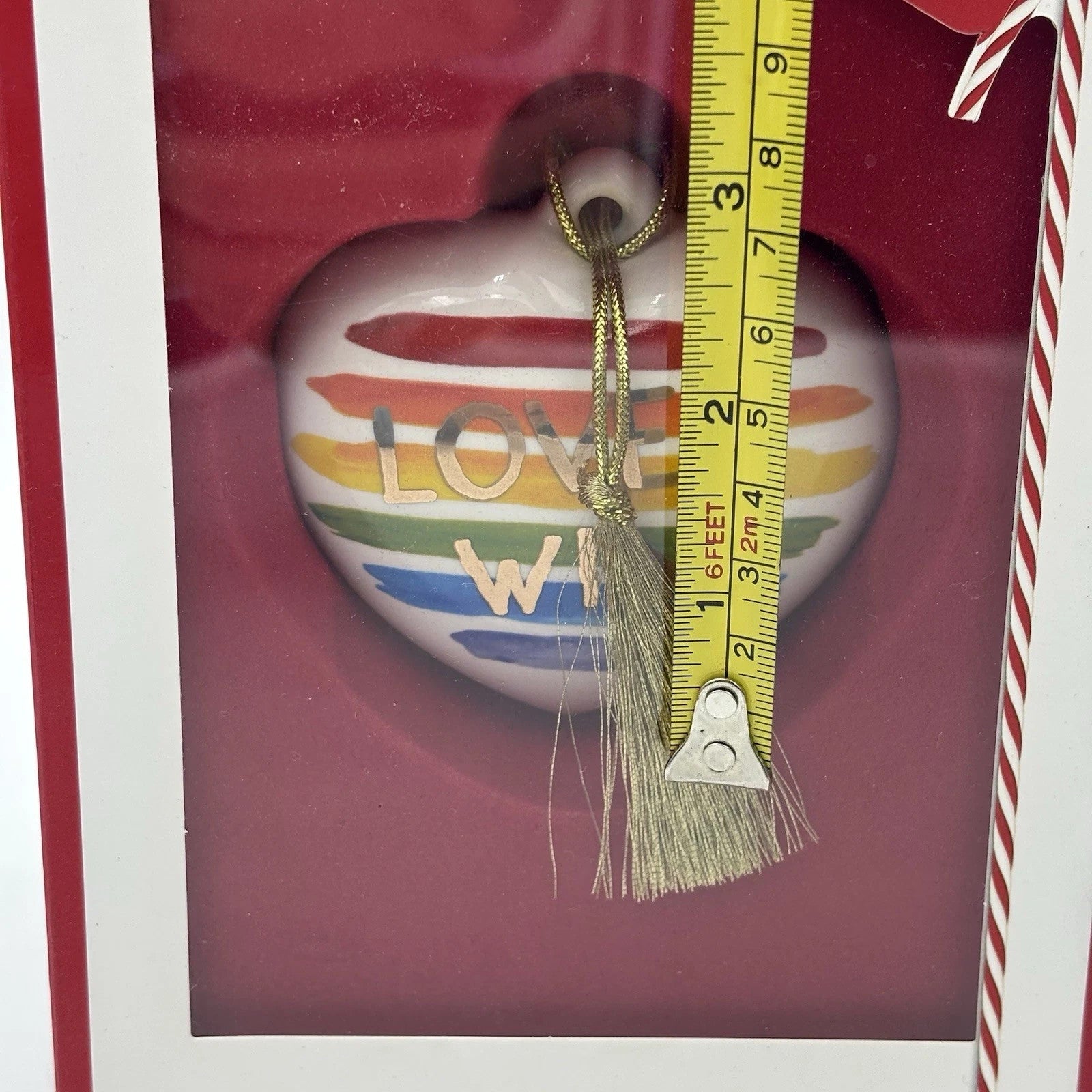 Lenox Rainbow Heart Gay Pride Ornament Love Wins LGBTQ Awareness Christmas NEW6