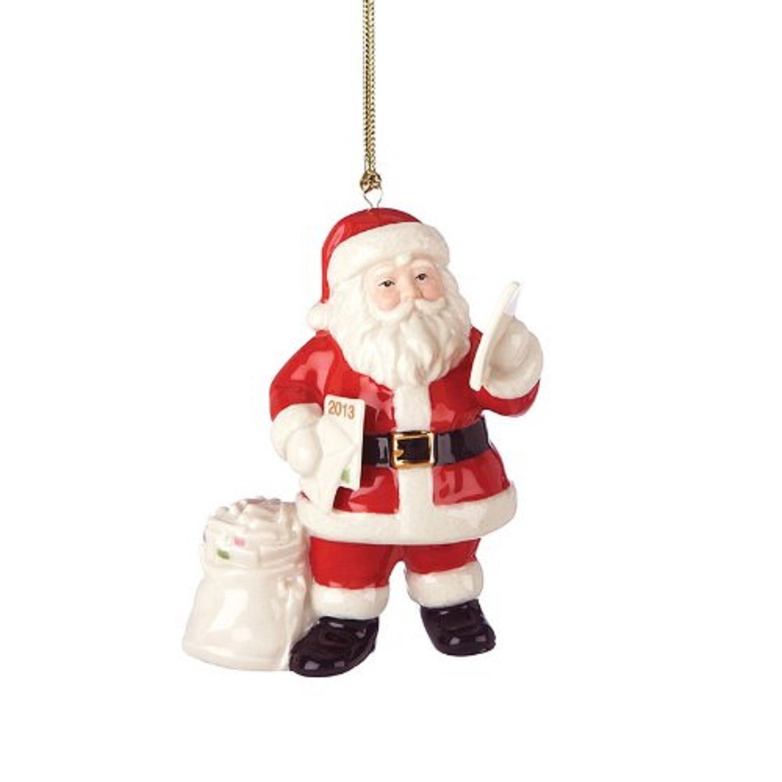 Lenox 2013 Santa Figurine Ornament Annual Claus Letters Mailman Christmas NEW 0