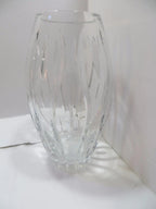 Lenox  Irish Spring Darcy Crystal Vase Vertical Cuts Hand Cut 10" Ireland NEW7