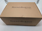 Reed & Barton Melrose Beige Jewelry Box Shagreen Leather Section Suede Tray NEW5