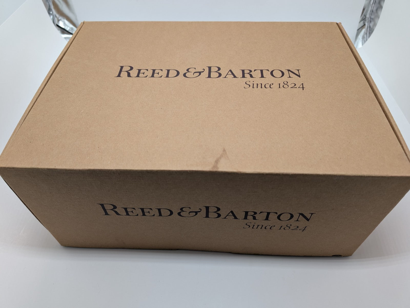Reed & Barton Melrose Beige Jewelry Box Shagreen Leather Section Suede Tray NEW5