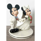 Lenox Disney Mickey & Minnie Mouse Wedding Cake Topper Figurine Bride Groom NEW5
