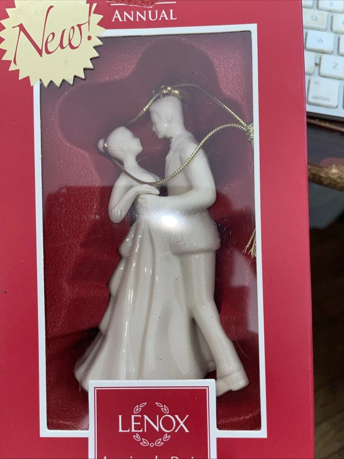 Lenox 2016 Bride & Groom Figurine Wedding Ornament  Always Forever Christmas NEW8