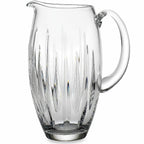 Reed & Barton Crystal Soho Pitcher 9.5" Clear Tapered Vertical Cut 1.5Qt. NEW4