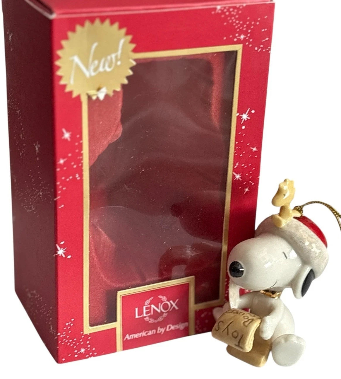 Lenox Peanuts Snoopy's List For Santa Figurine Ornament Woodstock Christmas NEW7