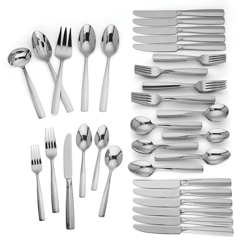 Lenox Talton 77 Piece Flatware Set Service For 12 Stainless Steel 18/10 Chic NEW0