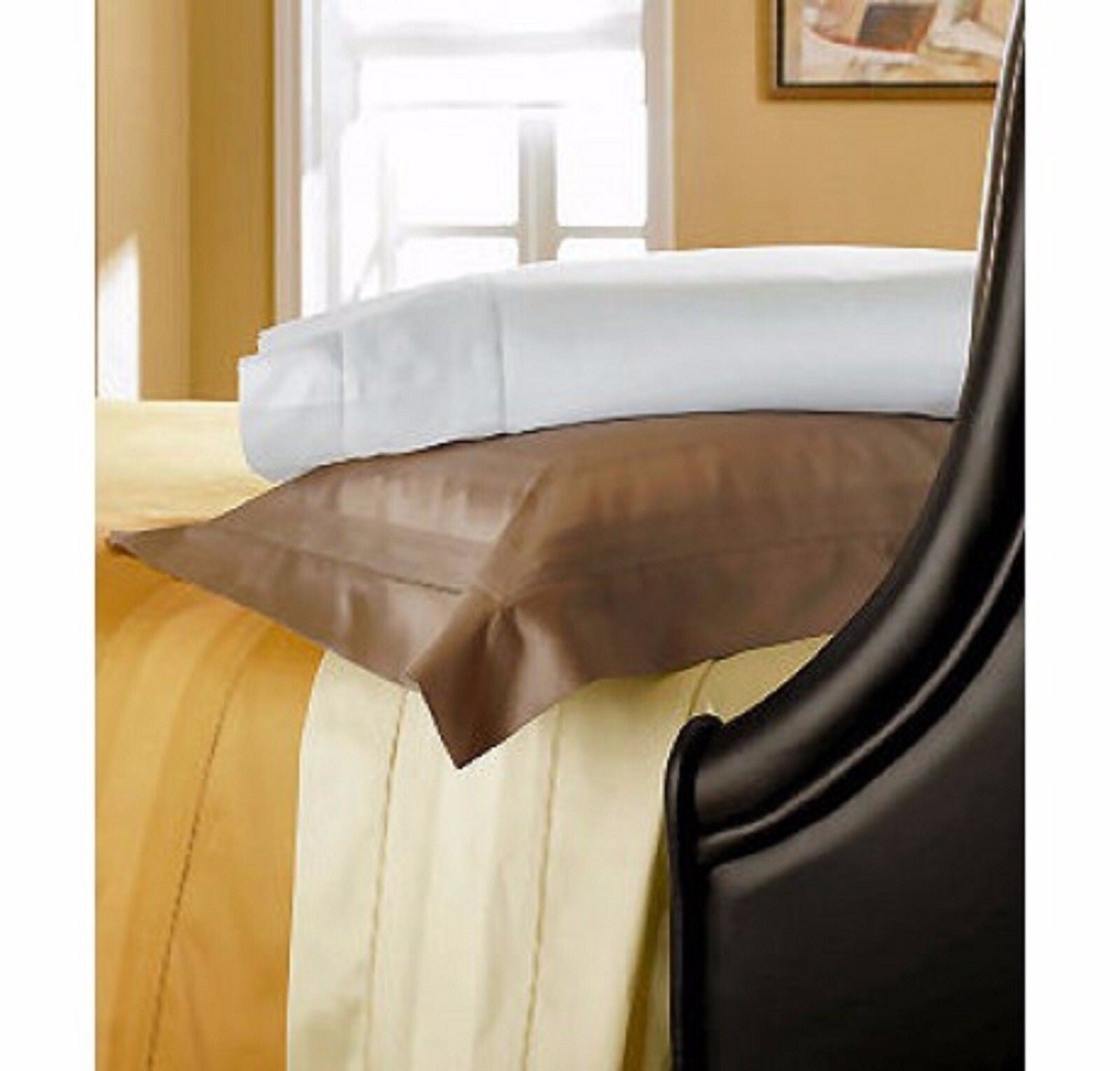 Sferra Capri Honey Queen Flat Sheet Egyptian Cotton Sateen Jacquard 1020TC NEW4