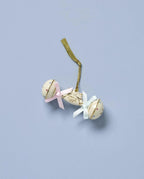 Lenox 2025 Baby's First Christmas Rattle Ornament 1st Ivory Gold Ribbon Gift NEW1