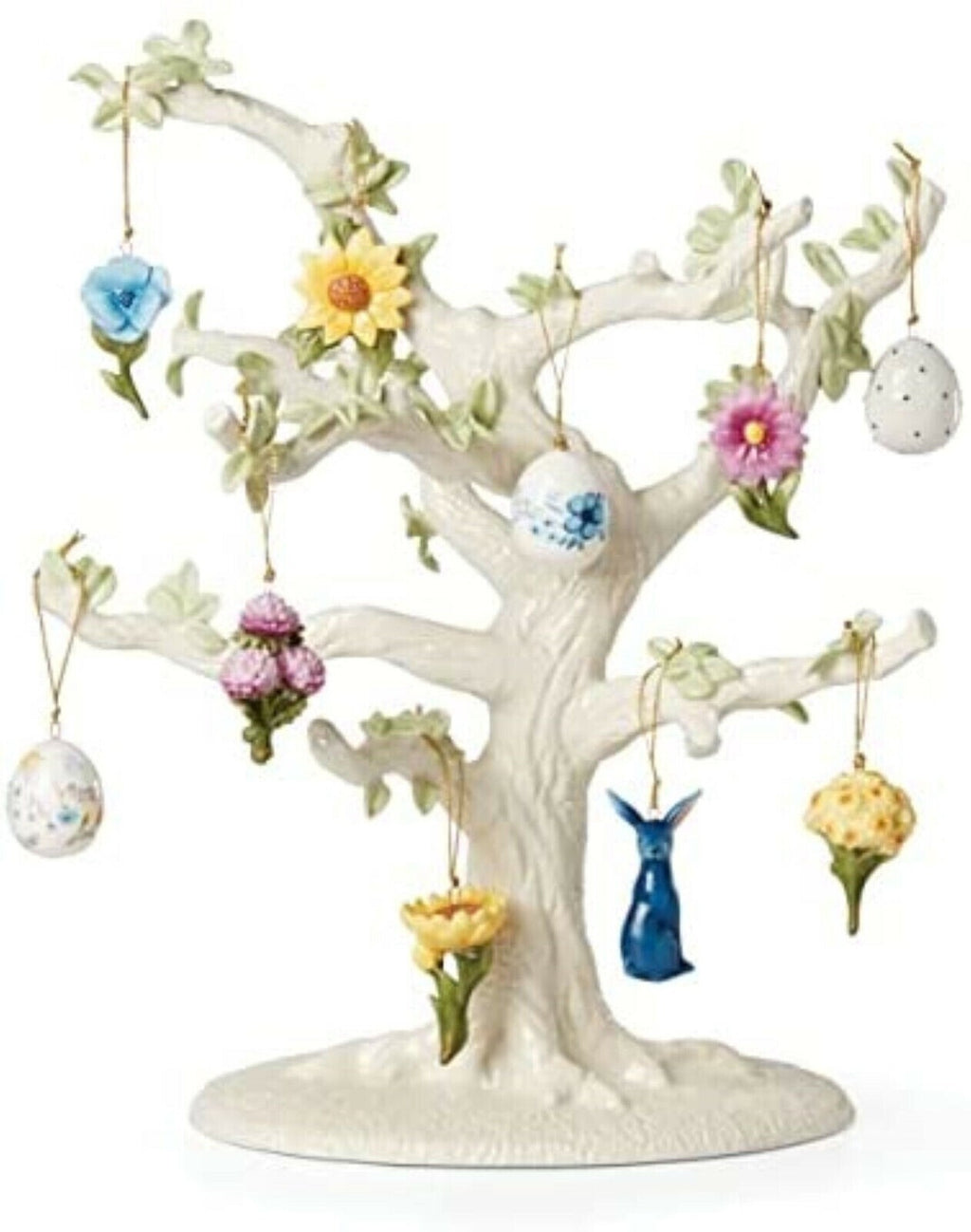 Lenox Floral Easter Spring Miniature Tree Ornaments Set 10 Bunny Egg Flowers NEW2