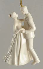 Lenox 2016 Bride & Groom Figurine Wedding Ornament  Always Forever Christmas NEW14