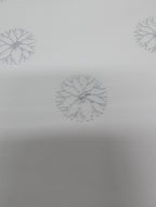 Yves Delorme Neige King Flat Sheet Embroidered Snowflakes Egyptian Cotton LE NEW18