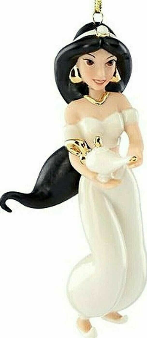Lenox Disney Princess Jasmine Ornament Figurine Aladdin Lamp Christmas Gift NEW0