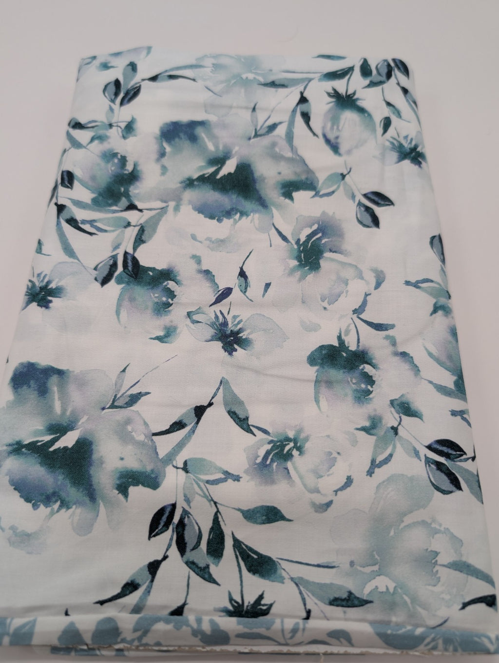 Sferra Duchesse Cadet Blue Standard Sham Floral Print Reverses Sateen Italy NEW9