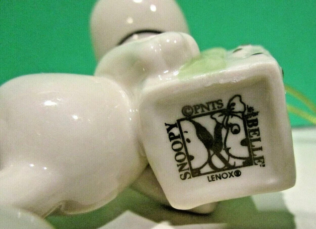 Lenox Peanuts Belle's Christmas Surprise Ornament Snoopy's Sister Beagle Dog NEW6