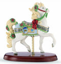 Lenox 2014 Christmas  Carousel Horse Gingerbread Figurine Annual Poinsettias NEW0