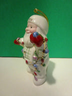 Lenox 2016 Annual Santa Figurine Ornament Santa's Tree Lights Christmas NEW4