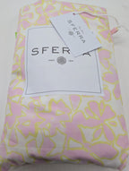 Sferra Prato Euro Continental Shams 2 Pink Yellow Carnation Cotton Percale Print9