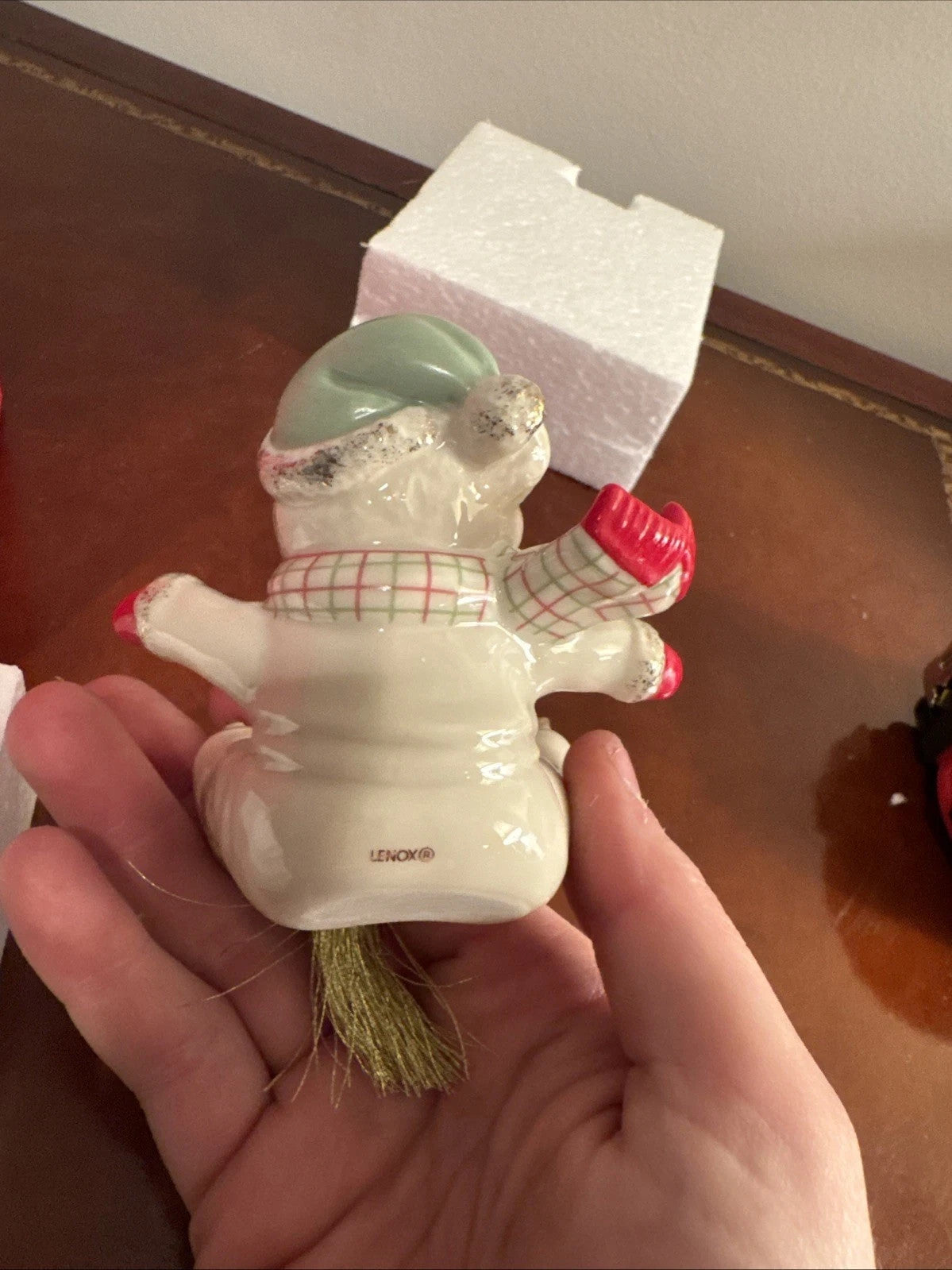 Lenox 2016 Teddy Bear Ornament Slip N Slide Ice Skating Christmas Annual NEW3