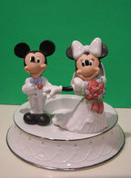 Lenox Disney Mickey Minnie Unity Candle Holder Wedding Figurine Bride Groom NEW2