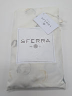 Sferra Punti Platinum Standard Sham Grey Taupe Dots Cotton Percale  Italy NEW12