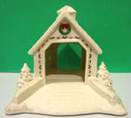 Lenox Mistletoe Park Covered Bridge Figurine Village Treasures Christmas NEW4