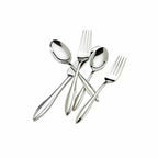 Lenox Sculpt 65 PC Flatware Set Service For 12 & 5PC Hostess Stainless 18/10 NEW3
