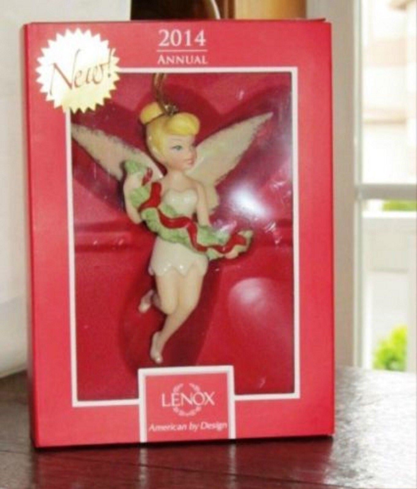 Lenox Disney 2014 Tinkerbell Ornament Figurine Pixie Trimmings With Tink NEW2