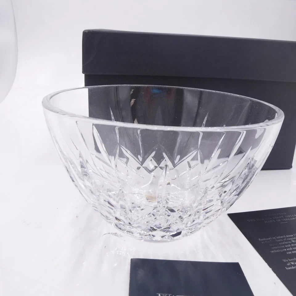 Waterford Crystal Lismore 8" Bowl Master Craft Round #1050187 Ireland NEW IN BOX7