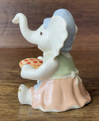 Lenox Lucky Elephant Figurine Gift Of Thanksgiving Pie Baker's Hat LE COA NEW5