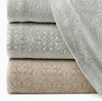 Sferra Veroli Ice Standard Sham Textured Tile Motif Cotton Matelassé Italy NEW10
