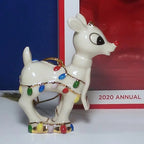 Lenox 2020 Rudolph's Christmas Glow Ornament Figurine Red Nosed Reindeer NEW10