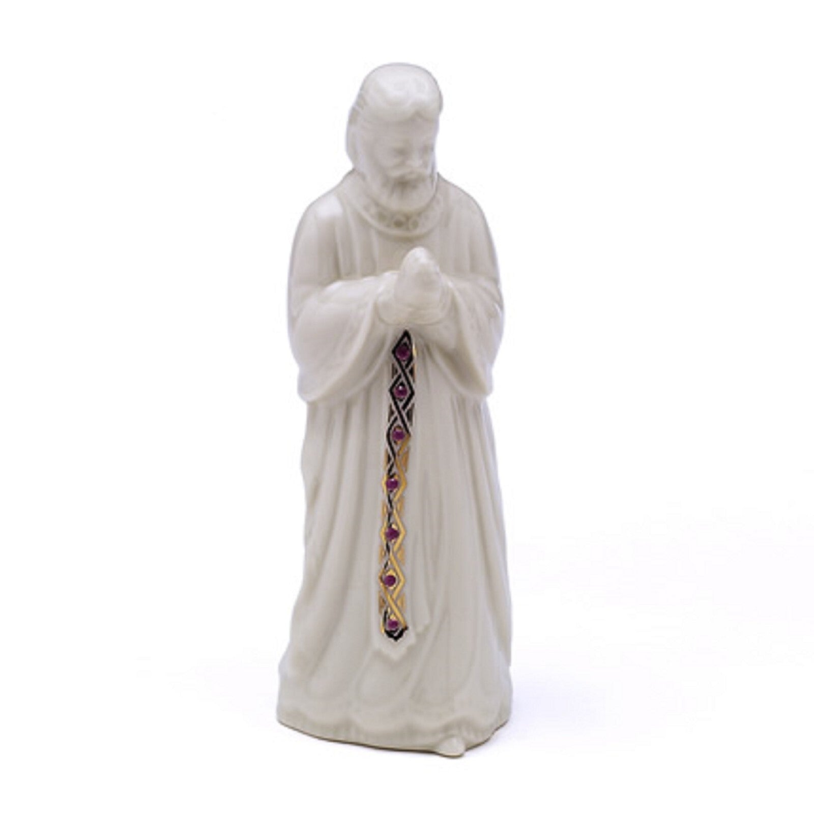 Lenox China Jewels Saint Joseph Figurine Nativity 1st Quality Enamel Dots NEW2